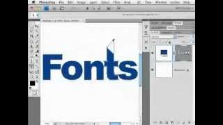 how to modify fonts in photoshop [upl. by Yendor]