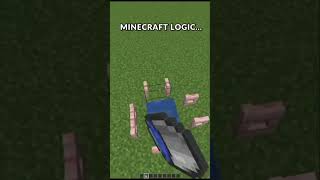 Minecraft Logic🤔APT minecraft shorts [upl. by Mellman]