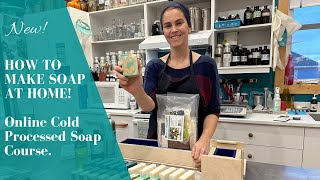 How to make soap at home  I just launched a Soapmaking Online Course [upl. by Ynatirb]