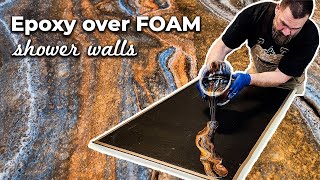 Foam Shower Walls  Epoxy Design Ideas [upl. by Anilrats983]