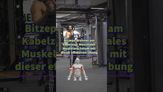 BizepsBrenner am Kabelzug 💁🏽‍♂️ fitness workout explore foryou fypシ short training viral [upl. by Fishbein]