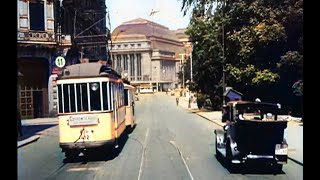 Leipzig 1931 in Farbe Mit der Straßenbahn durch Leipzig Deutschland [upl. by Florio]