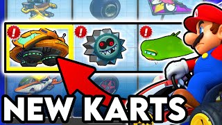 Giving Mario Kart 8 Deluxe 50 NEW Kart Parts [upl. by Harrell]