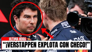 F1 HOY ¡VERSTAPPEN FURIOSO DEL GRAN DESEMPEÑO DE CHECO PÉREZ [upl. by Nalced]