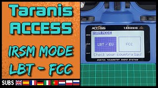 FRSKY ACCESS Taranis Region FIX ISRM Firmware LBT  FCC [upl. by Dzoba54]