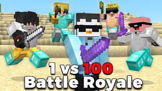 1 vs 100 Players Simulate Minecraft Manhunt [upl. by Tawsha]