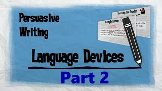 Persuasive Techniques Part 2  Persuasive Writing  EasyTeaching [upl. by Elehcin]