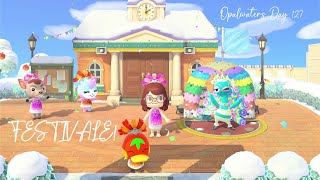 ITS FESTIVALE Animal Crossing New Horizons  Opalwaters Day127 [upl. by Zeke]