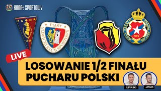 POGOŃ – JAGIELLONIA WISŁA KRAKÓW – PIAST GLIWICE PUCHAR POLSKI ROZLOSOWANO PARY KOMENTUJEMY [upl. by Sella]