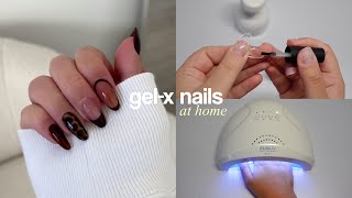 GEL X NAILS AT HOME  everything you need to do your nails like a pro  for beginners [upl. by Nahsaj]