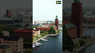 Stockholm City Hall in Sweden best placestovisit sweden [upl. by Eadahc]