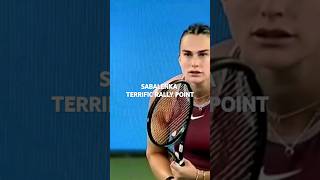 ARYNA SABALENKA TERRIFIC RALLY POINT shorts [upl. by Chemush]