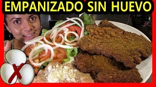 COMO PREPARAR MILANESAS DE RES 💚 RECETA FACIL SIN HUEVO [upl. by Haym]