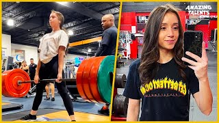 This female powerlifter impresses everyone at the gym [upl. by Aileve]