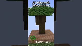 All Minecraft Saplings and Trees minecraft minecraftshorts shorts [upl. by Swift333]