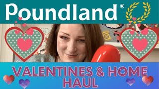 Huge Poundland Haul Valentines Day home wares and makeup including MUA [upl. by Anaeed]