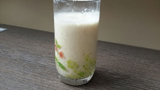 How to make BANANA MILK SHAKE without blender [upl. by Alikat]