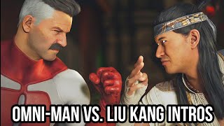 Mortal Kombat 1  All OmniMan VS Liu Kang Intro Dialogue 4k HDR [upl. by Akcimat]