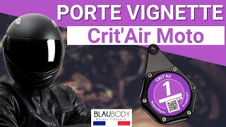 Porte Vignette CritAir Moto Homologué by blaubody  Meilleur support Critair Moto 2023 [upl. by Osmen]