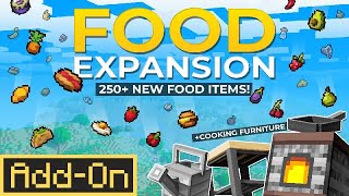 FOOD EXPANSION  Minecraft Marketplace Addon  Showcase [upl. by Arza553]