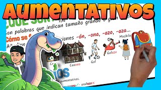 ✅ Los AUMENTATIVOS para NIÑOS [upl. by Sharman]