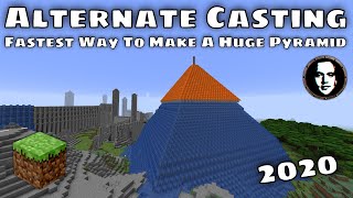 Minecraft Alternate Casting Tutorial Fastest way to cast a huge pyramid 2024 Working [upl. by Tymon503]