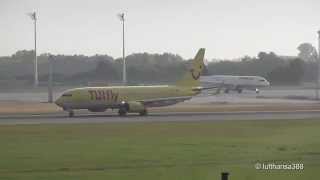 TUIfly B737800 DATUL Split Scimitar Winglets at Munich Airport [upl. by Tini955]