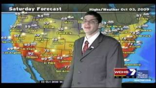 WCHS 7 News HD Weather Report for October 2 2009 [upl. by Tubb]