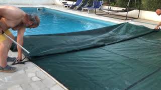 How to remove the swimming pool’s cover and installation tips by reversing this removal instruction [upl. by Leaffar]