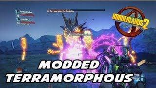 Borderlands 2 LvL 68 Terramorphous the Invincible  Modded Gun MASHup [upl. by Heall9]