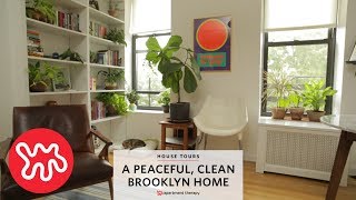 A Peaceful Clean Brooklyn Home  House Tours Apartment Therapy [upl. by Oalsecnew]