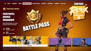 BATTLE PASS REMIX PASS  Fortnite Remix Chapter 2 [upl. by Kylen]