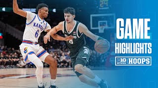 Michigan State vs Kansas  Highlights  Big Ten Mens Basketball  11122024 [upl. by Annod]