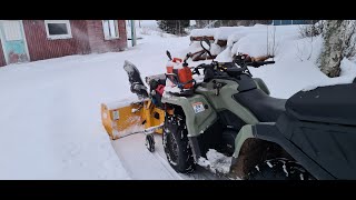 CanAm Winter Pro v2 blowing snow on Christmas eve [upl. by Bloem314]