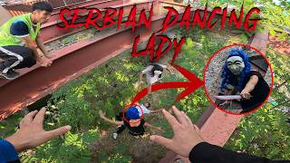 SERBIAN DANCING LADY REAL LIFE ESCAPE 380  Horror Parkour Pov Short  Bubbles 3Run [upl. by Llenyl]