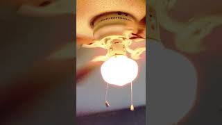 Flashing lights on the wobbly ceiling fan ceilingfan wobbling shorts music [upl. by Nylimaj]