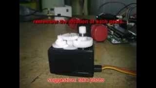 TowerPro SG 5010 Servo modification tutorial 360 degree of rotation [upl. by Bohannon]