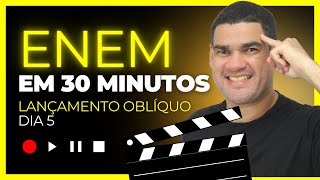 ENEM EM 30 MINUTOS  LANÇAMENTO OBLÍQUO  FÍSICA ARRETADA [upl. by Donaldson]