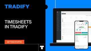 Timesheets in Tradify [upl. by Llewej236]