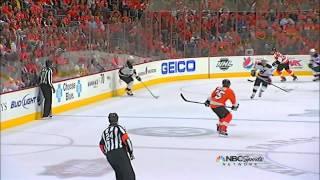 Bryce Salvador Goal 5812 Devils  Flyers NHL Playoffs [upl. by Kimberlyn]