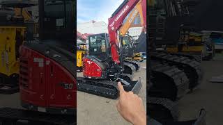 Mini Excavator Yanmar Vio50 excavator alatberat short shortvideo miniexcavator operatormuda [upl. by Neeven]