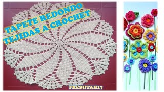 Tapete redondo tejido con crochet paso a paso en español [upl. by Ardnac913]