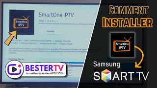 Comment Installer lapplication SmartOne IPTV sur la Smart TV de Samsung [upl. by Auohc201]