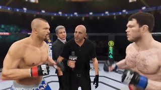 Chuck Liddell vs Forrest Griffin UFC 4 Simulation AI [upl. by Anyg]