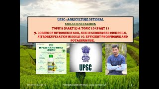 TOPIC 9PART2ampTOPIC 10PART1 9Losses of nitrogen in soil10Efficient phosphorus amp potassium use [upl. by Odine]