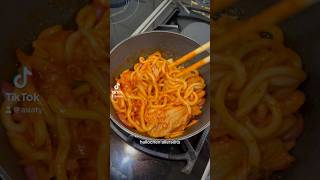 Rezept ⬇️ Spicy Udon Nudeln 🌶️ Mein Mittagessen 😋 [upl. by Collis]