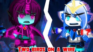 Two birds on a wire Meme  Transformers RID  Strongarms Backstory  Gacha Club [upl. by Fries]