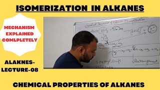 Isomerization in alkanes Mechanism explained II Branched isomers from straight chain alkanes II [upl. by Rehoptsirhc]