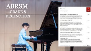 ABRSM Grade 8 Piano 2023  2024 Performance Exam 141 Distinction Anso  9 years old [upl. by Maclean]