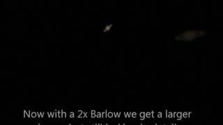 Saturn through my Skywatcher 130p [upl. by Aehsel]